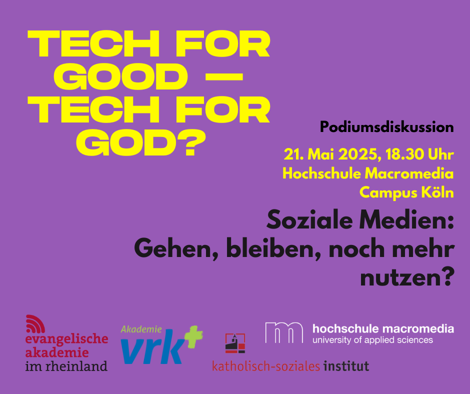Tech for good - tech for god