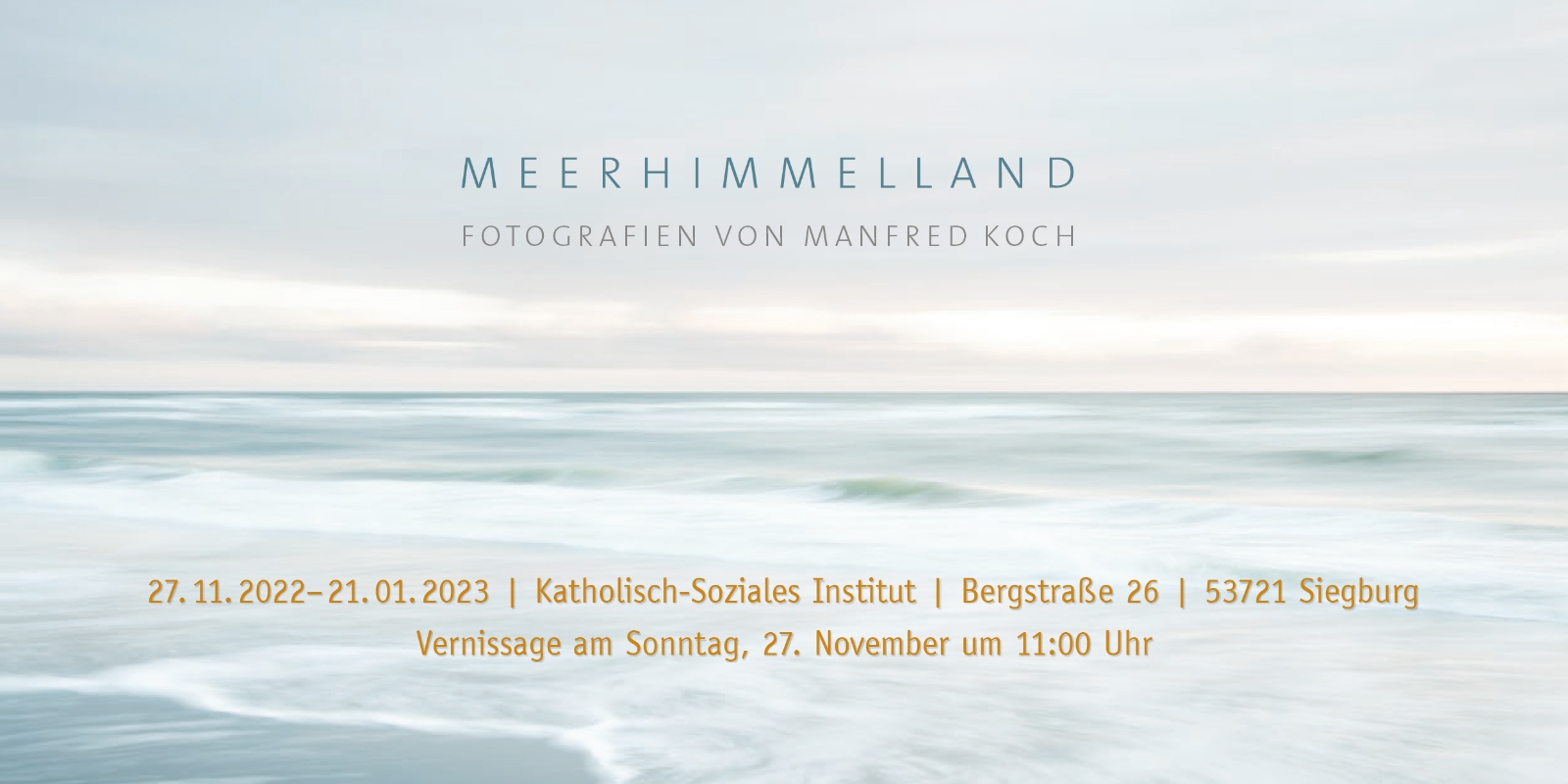 Einladungskarte Vernissage Manfred Koch