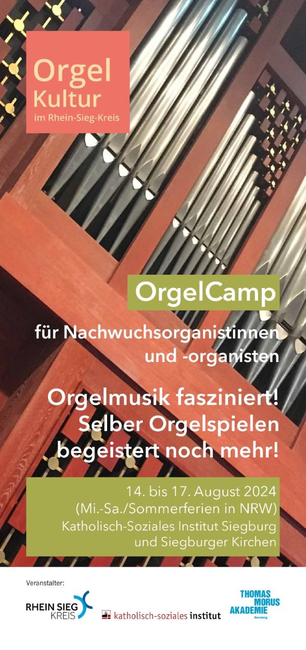 OrgelCamp 2024 Thomas-Morus-Akademie Bensberg