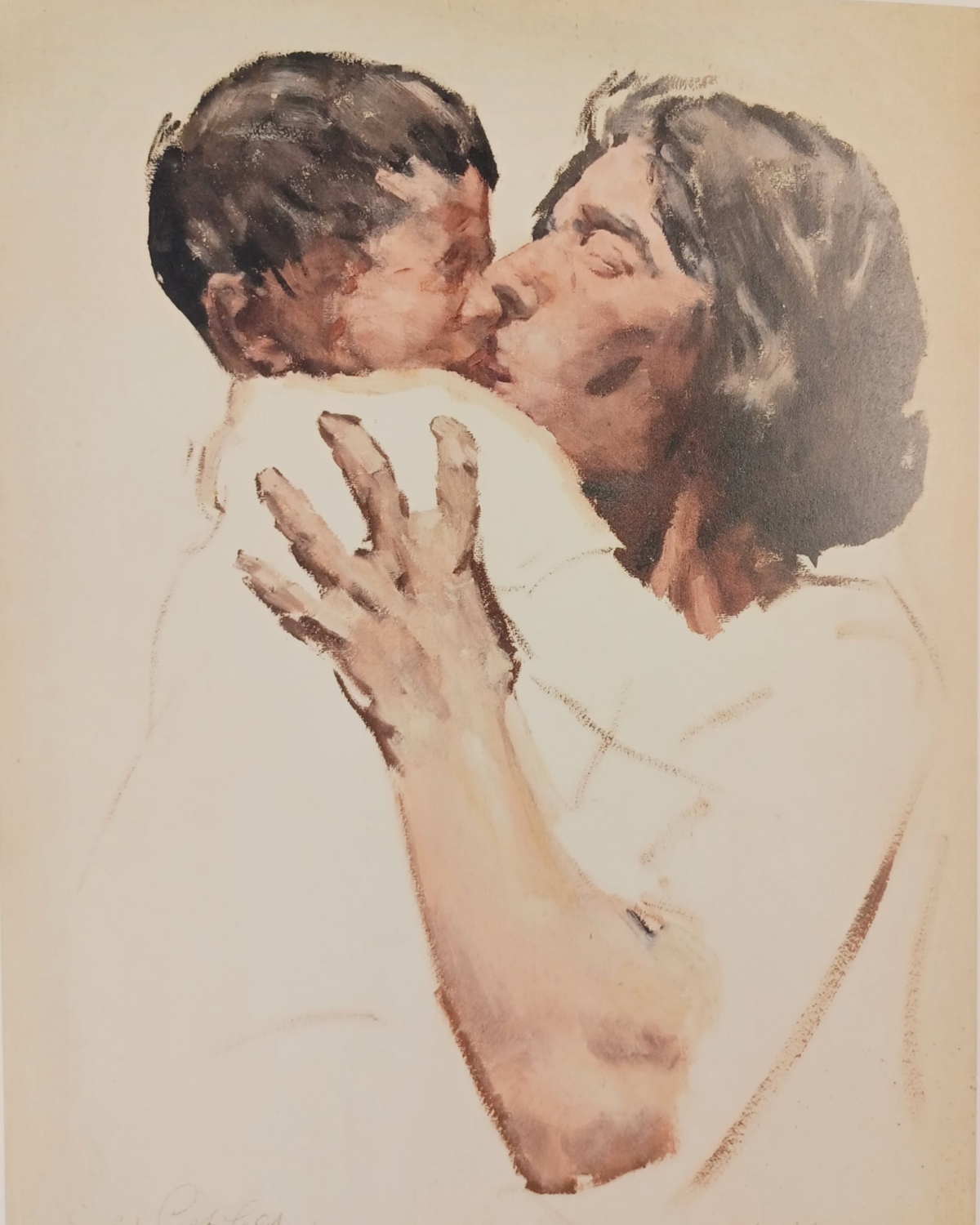 Erich Wolfsfeld: Mutter und Kind,  Korsika um 1920