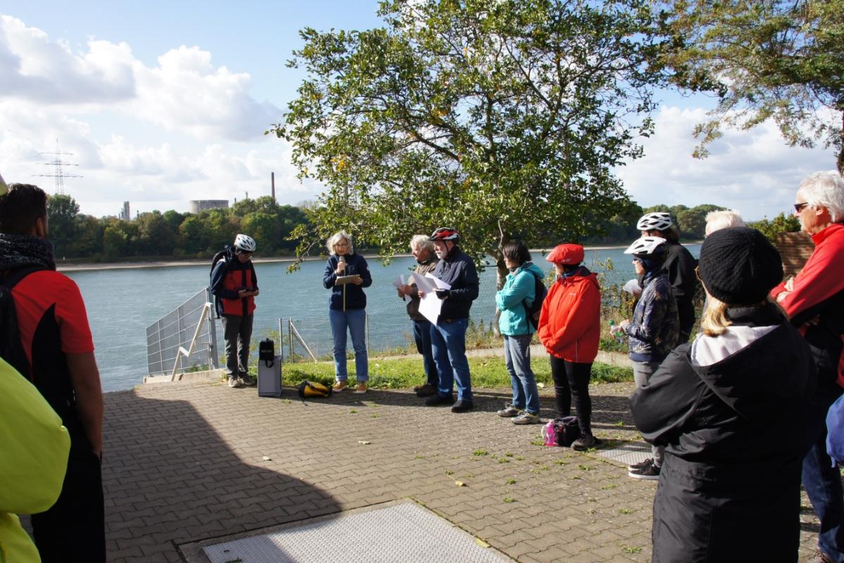 Fotos der Fahrradexkursion 'Rheinspange' am 14.10.2023