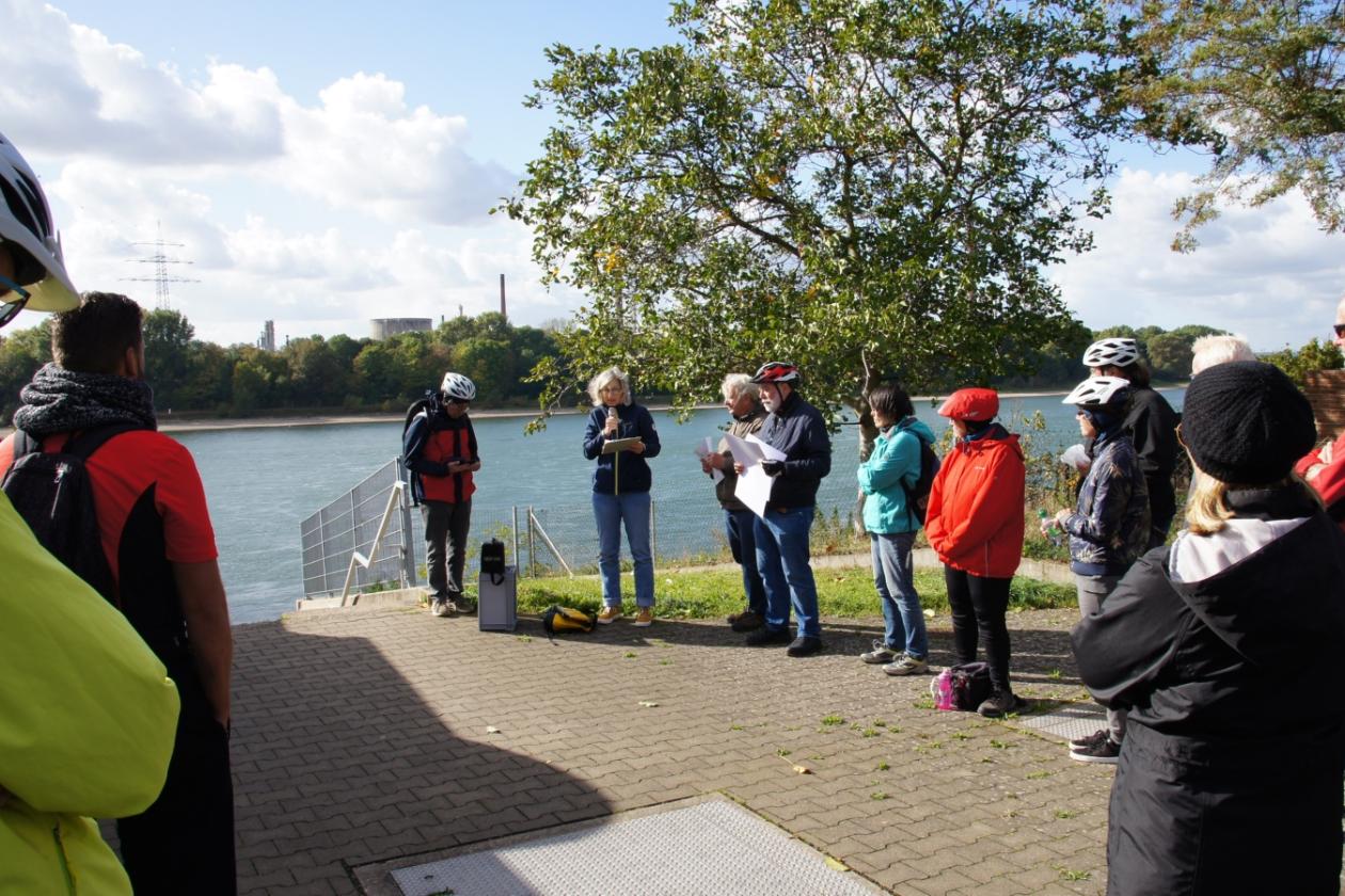 Fotos der Fahrradexkursion 'Rheinspange' am 14.10.2023